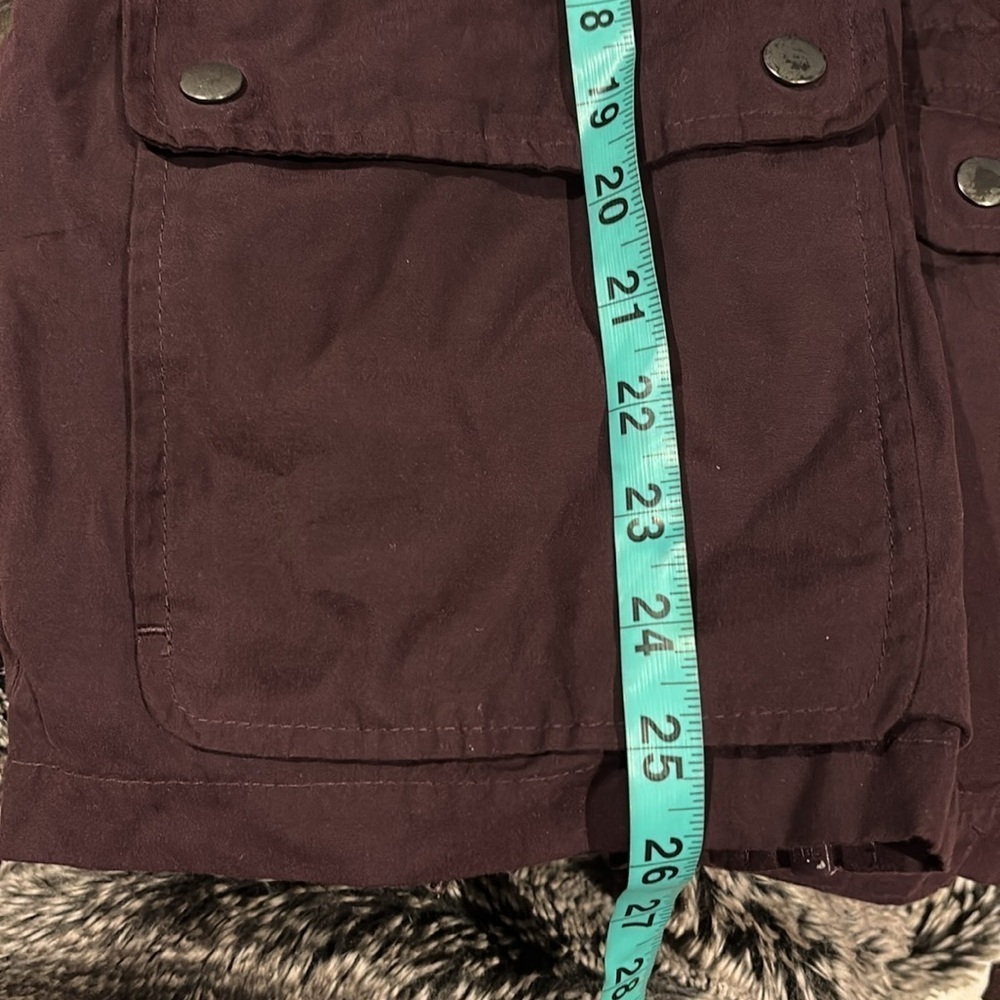 Joe fresh burgundy light jacket Sz Small - Picture 8 of 14